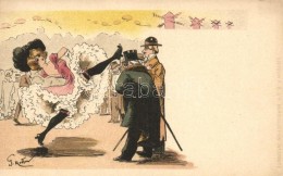 T1/T2 Can-can, French Litho Art Postcard; Editeur F. P. á P. S: G. Mouton - Non Classificati