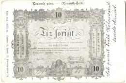 * T3 Kossuth Pénz, Tíz Forint. Gersten A. Kiadása / Kossuth-Geld / Hungarian Banknote (EB) - Non Classificati