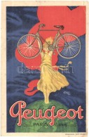 ** T2/T3 Peugeot, Paris, France / Peugeot French Bicycle Advertisement, Art Nouveau, Litho S: Carl  (Rb) - Sin Clasificación