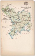 ** T4 Jász-Nagykun-Szolnok Vármegye Térképe; Kiadja Károlyi Gy. / Map Of... - Sin Clasificación