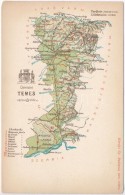 ** T2/T3 Temes Vármegye Térképe; Kiadja Károlyi Gy. / Map Of Temes County (EK) - Zonder Classificatie