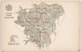 ** T2/T3 Sáros Vármegye Térképe; Kiadja Károlyi Gy. / Map Of Sáros County - Non Classificati