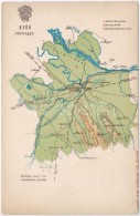 ** T2/T3 GyÅ‘r Vármegye Térképe; Kiadja Károlyi Gy. / Map Of GyÅ‘r County (EK) - Non Classificati