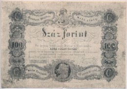 1848. 100Ft 'Kossuth Bankó' Imitációja, Hátoldalán 'Nyomatott A Magyar Nemzeti... - Sin Clasificación