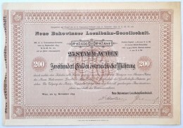 Ausztria / Bécs 1897. 'Neue Bukowinaer Localbahn-Gesellschaft (Új Bukovinai HelyiérdekÅ±... - Non Classificati