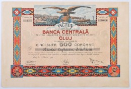 Románia / Kolozsvár 1920. 'Banca Centrala Pentru Industrie Si Comert Societate Pe Actii Cluj... - Non Classificati