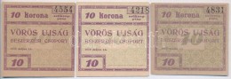 Budapest 1919. 10K 'Vörös Ujság' (3xklf) T:I,I-
Adamo BUC-300.5.3, BUC-300.5.5, BUC-300e - Zonder Classificatie