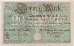 Német Birodalom / Eisenach 1918. 20M Szükségpénz T:III
German Empire / Eisenach 1918. 20... - Zonder Classificatie