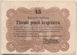 1849. 15kr 'Kossuth Bankó' 'RENDELETÉBÅL...' Után KettÅ‘spont T:III
Adamo G102 - Sin Clasificación