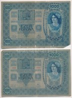 1902. 1000K (3x) Mindhárom Felülbélyegzés Nélkül T:III,III- - Non Classificati