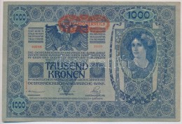1919. (1902) 1000K Vízszintes Piros 'DEUTSCHÖSTERRECIH' Felülbélyegzéssel,... - Non Classificati