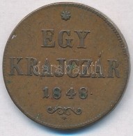 1848. 1kr Cu T:1-,2 Ph., Anyagfölösleg 
Adamo B1 - Non Classificati