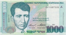 Örményország 2001. 1000D T:II
Armenia 2001. 1000 Dram C:XF
Krause 50 - Non Classificati