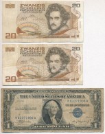 Vegyes: Amerikai Egyesült Államok 1935. 1$ 'Silver Certificate' + Ausztria 1986. 20Sch (2x) +... - Non Classificati