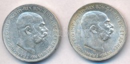 Ausztria 1913-1914. 1K Ag 'Ferenc József' (2x) T:1-,2 Kis Patina
Austria 1913-1914. 1 Corona Ag 'Franz... - Non Classificati