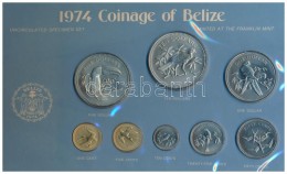 Belize 1974. 1c Br (2x) + 10c Cu-Ni + 25c Cu-Ni + 50c Cu-Ni + 1$ Cu-Ni + 5$ Cu-Ni + 10$ Cu-Ni Forgalmi Sor 5c... - Zonder Classificatie