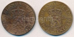 Holland Kelet-India 1945P 2 1/2c Br T:2-,3
Netherlands East Indies 1945P 2 1/2 Cents Br C:VF,F
Krause KM#316 - Zonder Classificatie