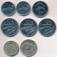 Izland 1992-2008. 1Kr (2xklf) + 5Kr + 10Kr (3x) + 50Kr + 100Kr T:2
Iceland 1992-2008. 1 Krona (2xdiff) + 5 Kronur +... - Non Classificati