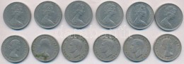 Nagy-Britannia 1948-1966. 2Sh (6x) + 1968-1976. 10p (6x) T:2,2-
Great Britain 1948-1966. 2 Shillings (6x) +... - Zonder Classificatie