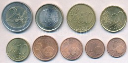 Portugália 2002-2004. 1c-2E (9xklf) T:1-
Portugal 2002-2004. 1 Cent - 2 Euro (9xdiff) C:AU - Non Classificati