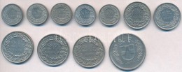 Svájc 1968-1990. 1/2Fr (5xklf) + 1Fr (2xklf) + 2Fr (3xklf) + 5Fr T:2
Switzerland 1968-1990. 1/2 Franc... - Zonder Classificatie