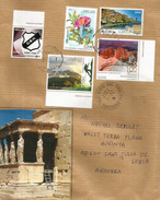 Belle Lettre De Grèce Adressée ANDORRA, Avec Timbre à Date Arrivée (2017) - Covers & Documents