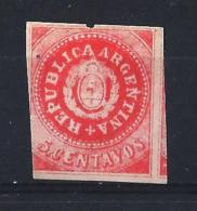 ARGENTINA02) 1863 - 5 Cent. Rose SCOTT 7C MLH - Neufs