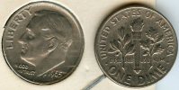 Etats-Unis USA 10 Cents Dime 1965 KM 195a - 1946-...: Roosevelt
