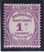 Algérie Taxe N° 19 Neuf * - Segnatasse