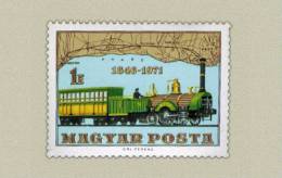 Hungary 1971.Trains - Railways 125. Anniv. In Hungary Stamp MNH (**) Michel: 2682 / 0.70 EUR - Ungebraucht