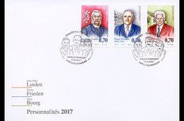 Luxemburg / Luxembourg - FDC Persoonlijkheden 2017 - Neufs