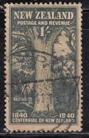 1s Used, Proclamation Of British Sovereignty, New Zealand 1940, Giant Kouri Tree - Oblitérés
