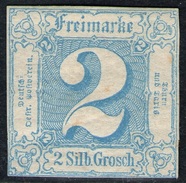 2 Groschen Hellblau - T&T Nr. 30 - Vollrandig - Kabinett - Mint