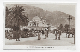 MONTE CARLO - N° 24 - CAFE DE PARIS AVEC PERSONNAGES - CPA NON VOYAGEE - Cafés & Restaurants