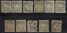 ½d X 11 Used, Varities Of Shades & Perforation, Mount Cook Of Aorangi, New Zealand 1900 Onwards, - Used Stamps