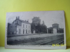 SAINT-BENOIT (VIENNE) LA GARE. LES VOIES DE BIFURCATION DES LIGNES SUR BORDEAUX, LIMOGES, BOURGES ET LA ROCHELLE. - Saint Benoît