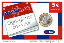 TIM RICARICA Télécarte Phonecard Telefonkart TEMATICA MONETE - Briefmarken & Münzen
