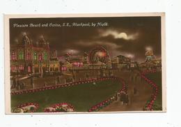 Cp , ANGLETERRE , BLACKPOOL , By Night , PLEASURE BEACH AND CASINO , S.S. , Vierge , The Advance Series - Blackpool