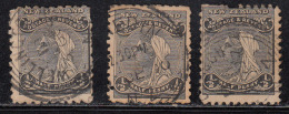 ½d X 3 Used,  Diff, Varities, New Zealand 1892 Onwards, As Scan - Usados
