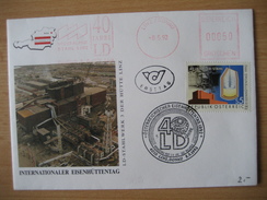 Österreich Freistempel 1992- FDC Linz Sonderstempel Vom Int. Eisenhüttentag In Linz - Máquinas Franqueo (EMA)