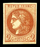 * N°40B, 2c Brun-rouge, TB   Cote: 360 Euros   Qualité: * - 1870 Emissione Di Bordeaux