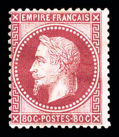 * N°32, 80c Rose, Frais, TB (signé/certificat)   Cote: 1750 Euros   Qualité: * - 1863-1870 Napoléon III. Laure