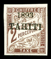* Tahiti: N°26, 2F Marron, Frais, TTB (signé/certificat)   Cote: 700 Euros   Qualité: * - Unused Stamps