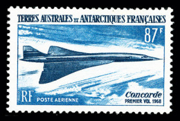 ** TAAF: N°19a, Non émis: Concorde, Faciale 87F Au Lieu De 85F, Un Des Rares Exemplaires Connus, SUPERBE... - Airmail