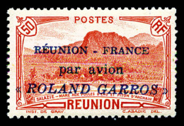 ** Réunion: N°1, 50c Rouge Surchargé 'ROLAND GARROS', TTB   Cote: 504 Euros   Qualité: ** - Airmail