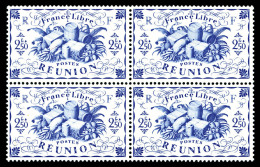 ** Réunion: N°242a, 2f 50 Outremer Sans Teinte De Fond En Bd4. TTB   Cote: 120 Euros   Qualité:... - Unused Stamps