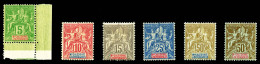 * Nouvelle Calédonie: N°59/64, Série De 1900, Les 6 Val TB   Cote: 260 Euros   Qualité: * - Unused Stamps