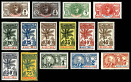 * Mauritanie: N°2/16, Série Palmiers De 1906, Les 15 Valeurs TB (certificat)   Cote: 549 Euros  ... - Nuevos