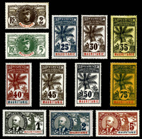 * Mauritanie: Série Palmiers, N°2, 4, 7 à 16, Les12 Valeurs TB   Cote: 502 Euros  ... - Used Stamps