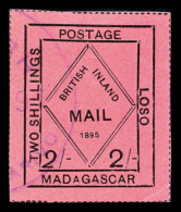 O Madagascar: N°53a, 2sh Rose, Chiffre De Gauche Penché. TB   Cote: 285 Euros   Qualité: O - Other & Unclassified